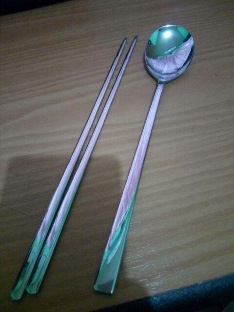 [real Pict] Sujeo Sendok Sumpit Korea Stainless