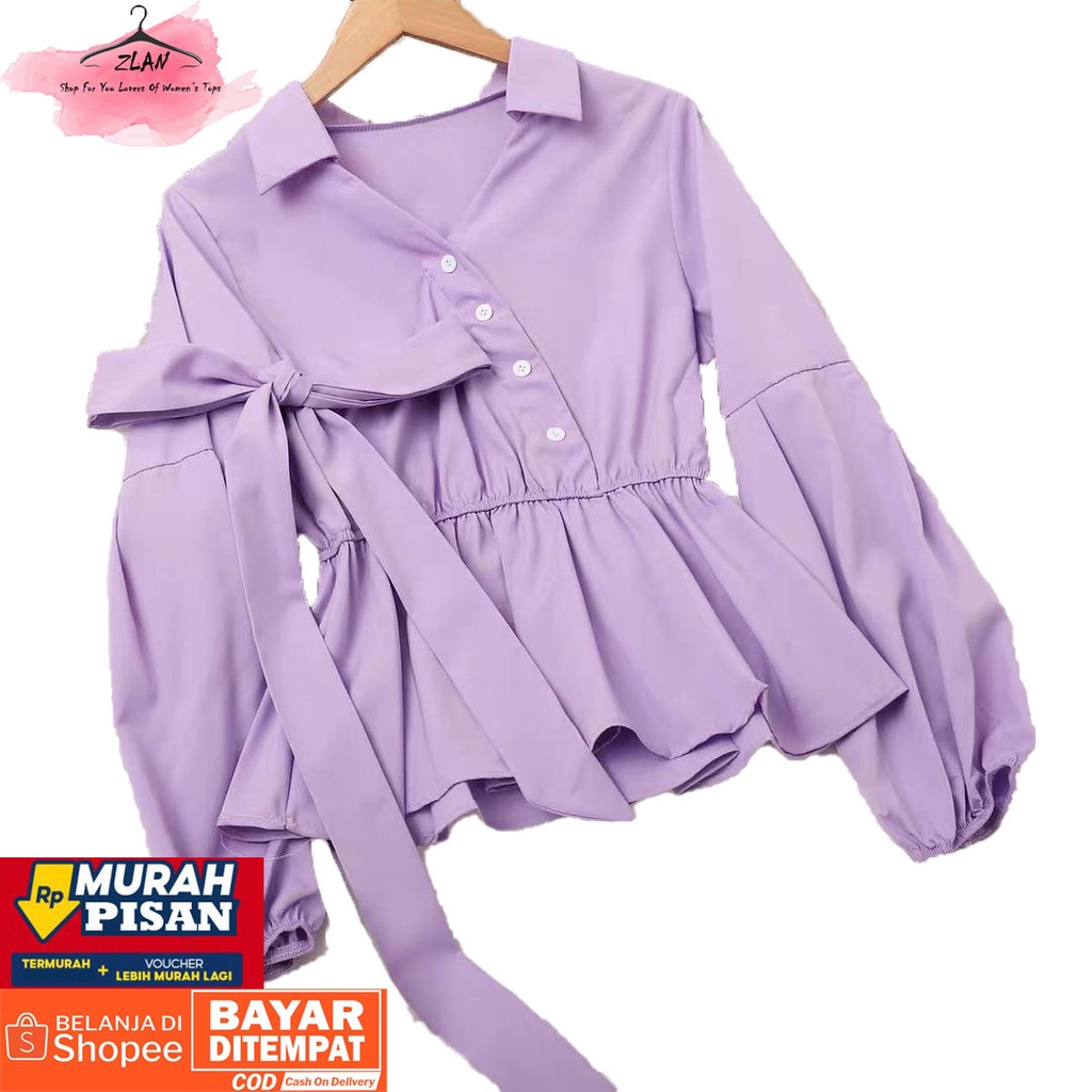 Baju Wanita Trending Elmira Crepe /Baju Viral Hits / Blouse Wanita Shakila