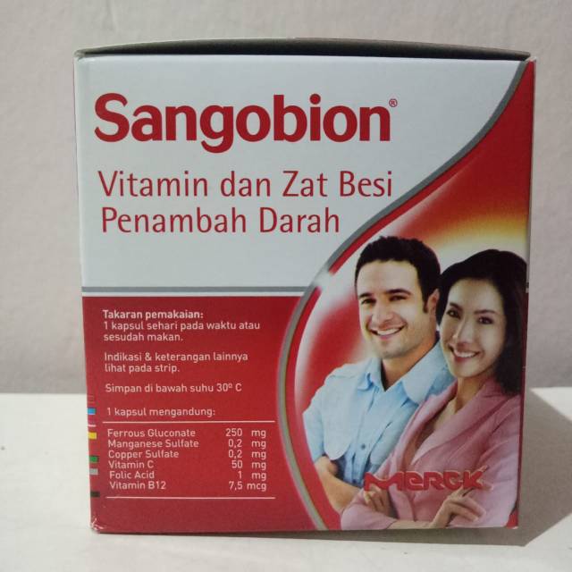 Sangobion strip isi 4 kapsul