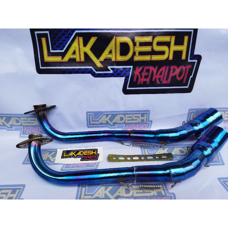 LEHER KNALPOT BLUEMOON (INLET 38/50) BEAT MIO VARIO AEROX SCOOPY NMAX PCX ADV LEXI GENIO FREEGO DLL