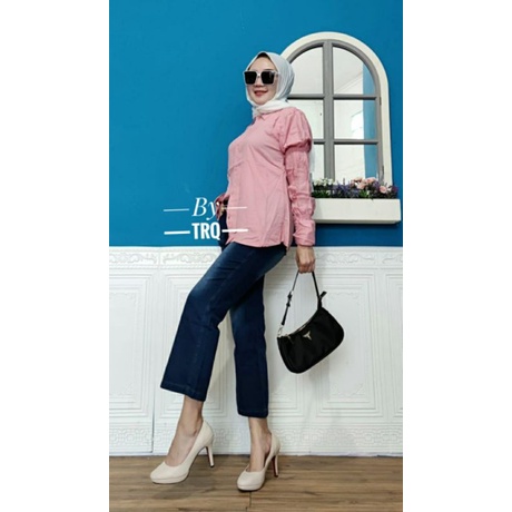 ONE SET CELANA JEANS WASHED IMPORT BY TRQ h