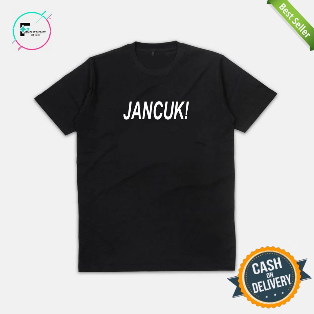 KAOS DISTRO PLESETAN JANCUK COMBED 30S