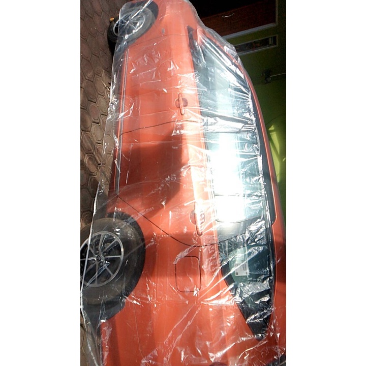 Sarung Mobil Calya Platik Body Cover Mobil Calya sigra Transparan Bening DX