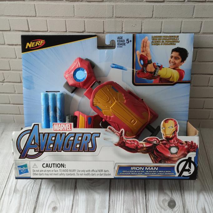 Nerf Iron Man Ironman repulsor blaster sarung tangan mainan (Hasbro)