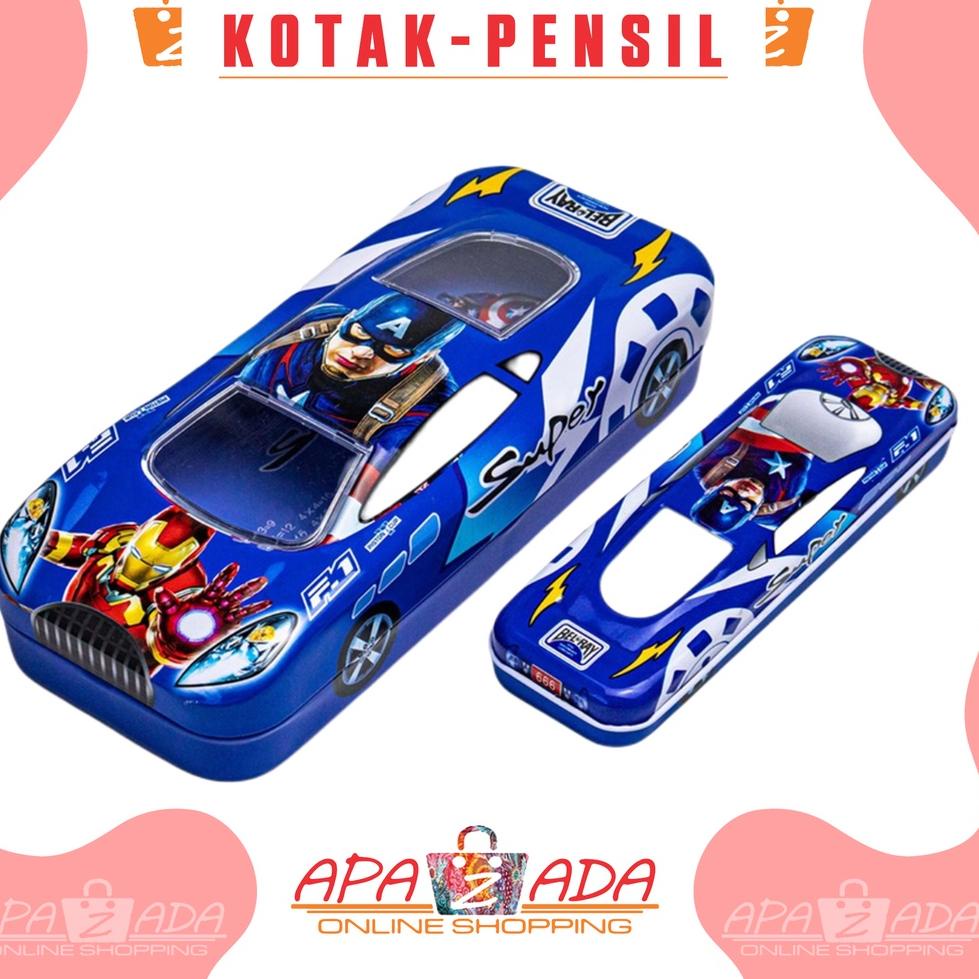 

[KODE BARANG JH941] Apazada - Kotak Pensil Kaleng Motif Mobil Karakter + isi / Tempat Pensil Kaleng AD-050 / Pencil Case Murah Berkualitas Bisa Cod 5y