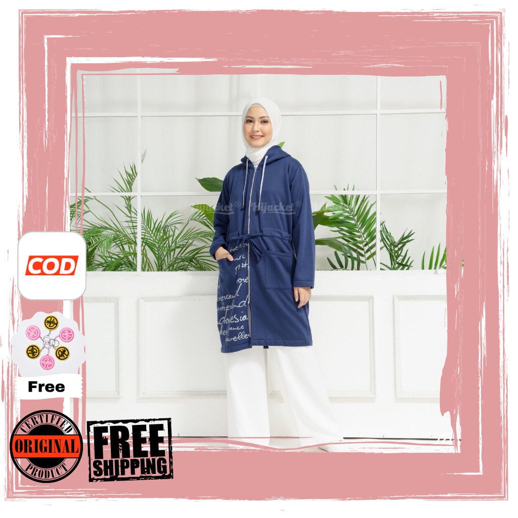 Hijacket Urbanation Jaket wanita Jumbo Ukuran XXL bahan fleece tebal dan halus model kekinian