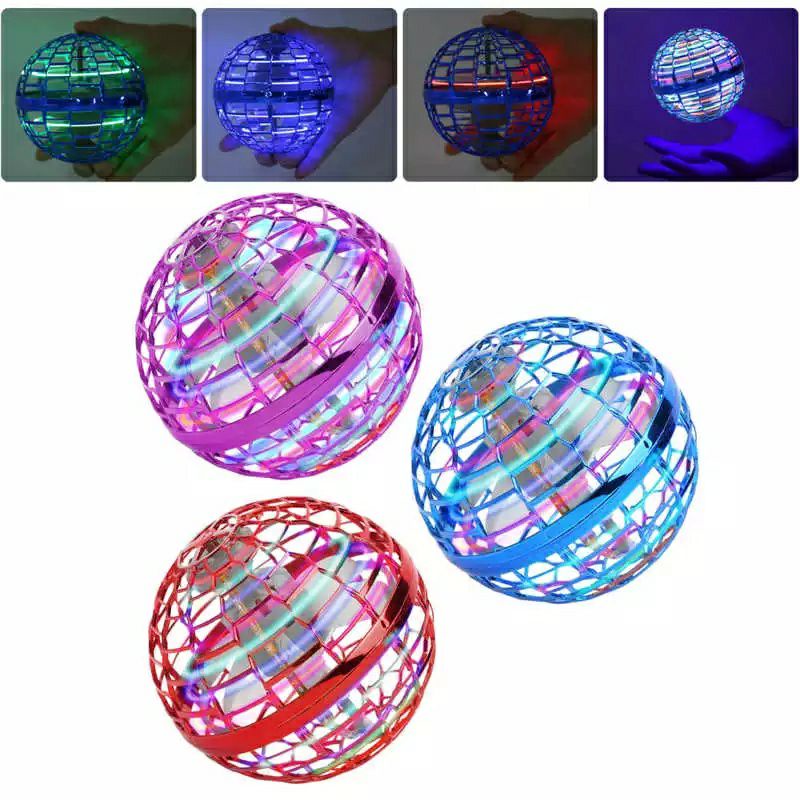 FLYING SPINNER BOLA TERBANG / BOLA UFO LED / SPINNER DRONE BALL LED