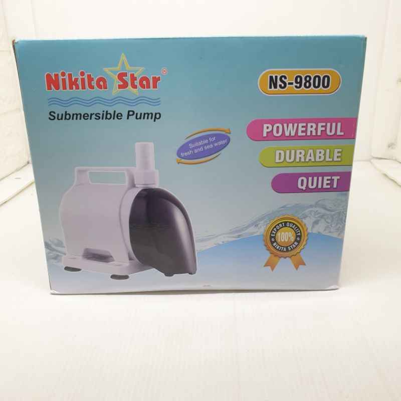 pompa Nikita Star NS 9800 NS9800 pompa celup kolam ikan hidroponik