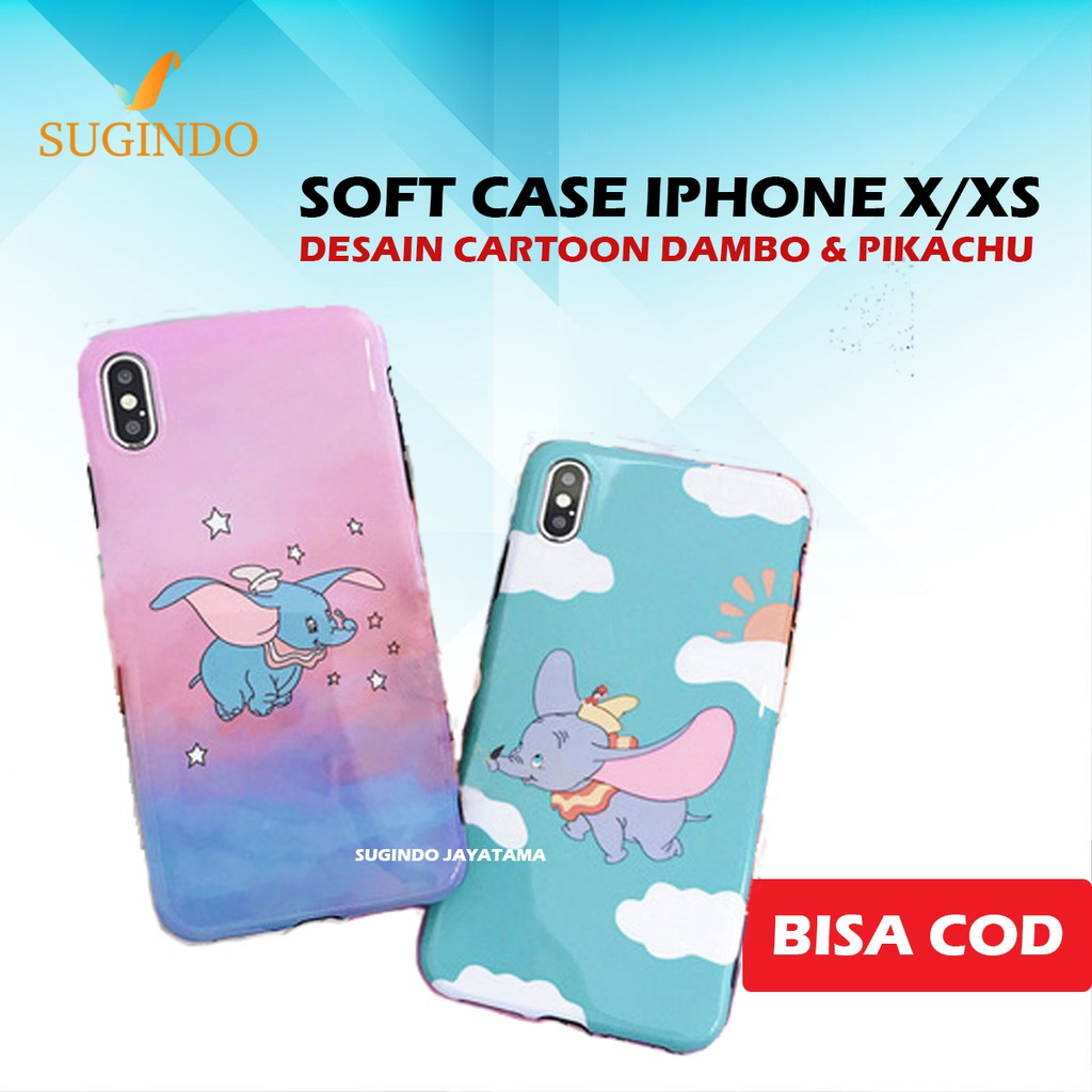 Case Iphone X Casing Iphone X Soft Case Desain Cartoon