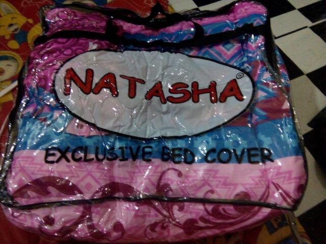 Promo Murah Bedcover Set King Uk 180 X 200 | Motif Bunga | Murah Natasha Bedcover