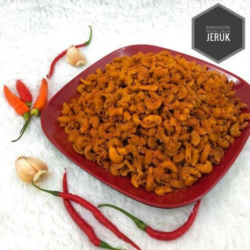 

MANTAP!!! [250g] Makaroni bantet / bantat / makaroni pipa pedas daun jeruk