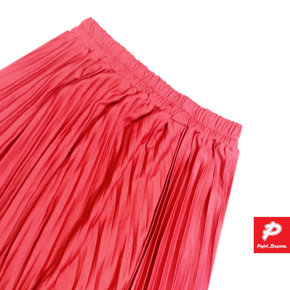 Pojok Busana Celana Panjang  Kulot Wanita Plisket