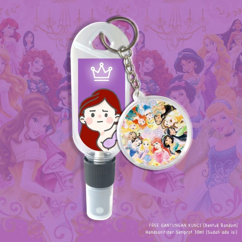 HAND SANITIZER PRINCESS DISNEY/SPRAY 30ML FREE GANCI+ISI HS