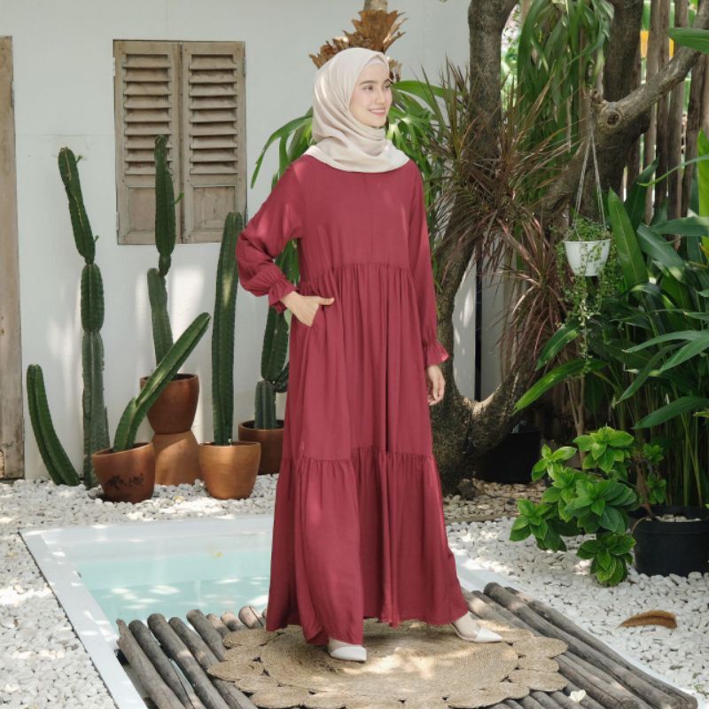 Daster Laura Gamis Rayon Viscose Homey dress Busui Baju Wanita Pakaian Wanita