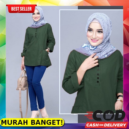 Z007 Baju Kemeja Blouse Lengan Pendek Baloon Knit Import Wanita Terbaru Baju Pakaian Lengan Pendek B