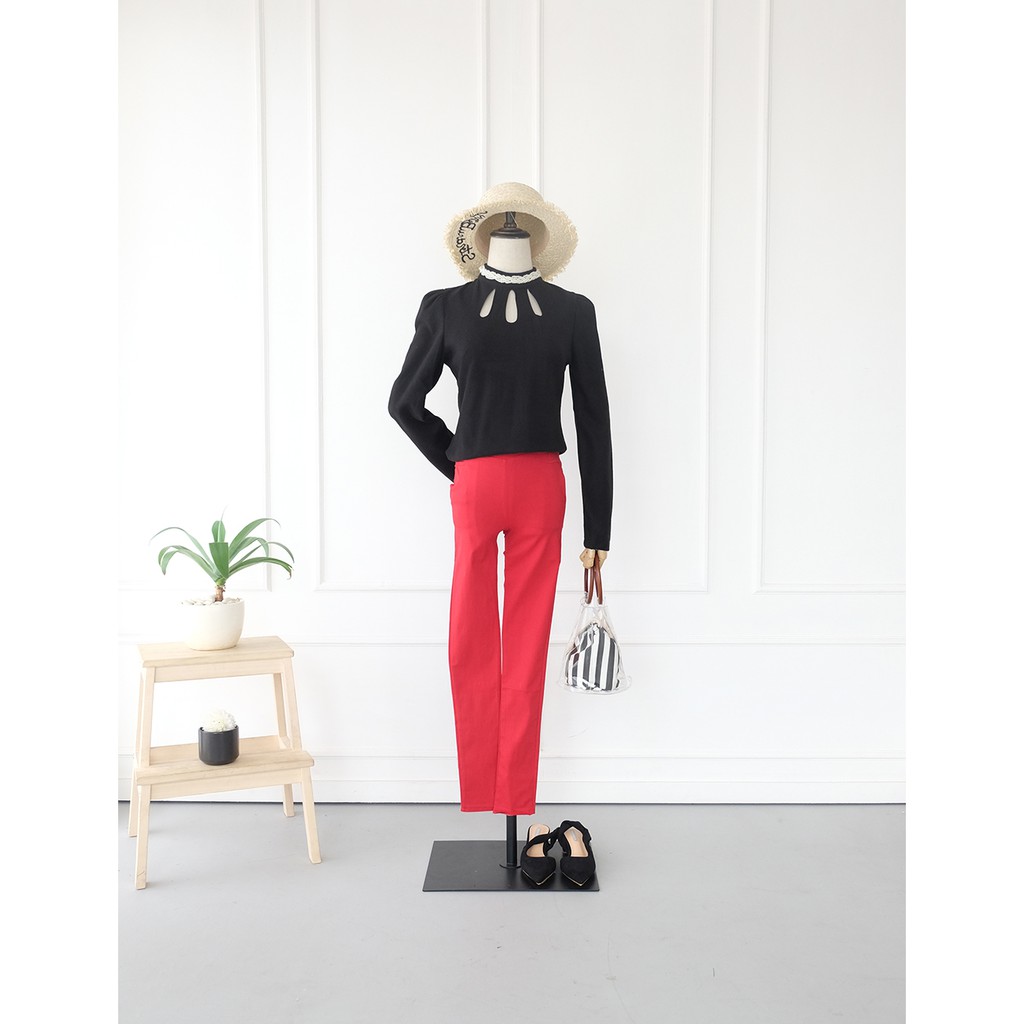 Yuan Market - Celana Bahan Jegging Basic