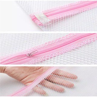 Tempat Baju Kotor Jaring Laundry / Bag Net Zipper Resleting Kantong Mesin Cuci / Kantong Cuci Jaring Serbaguna