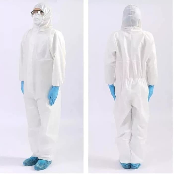 Baju APD Hazmat Alat Perlindungan Diri Medis Astronot Coverall Suit