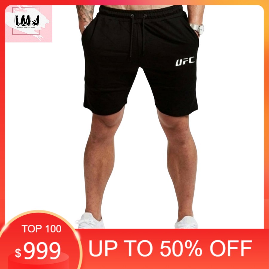 CELANA PENDEK PRIA CASUAL OLAHRAGA UFC  JOGGER PRIA UFC IMJ
