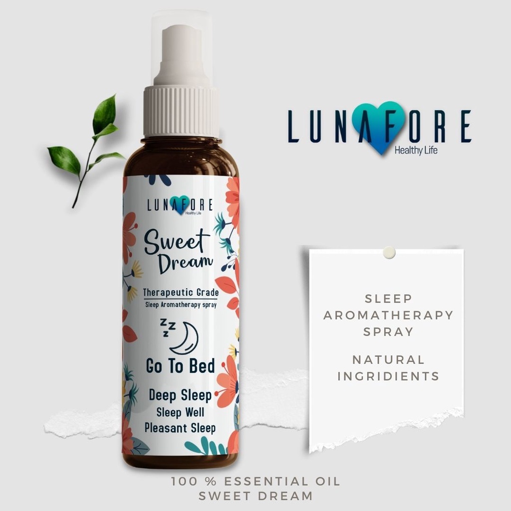 Linen Spray Aromatherapy 100 ml - Lunafore Aromaterapi Tidur Nyenyak