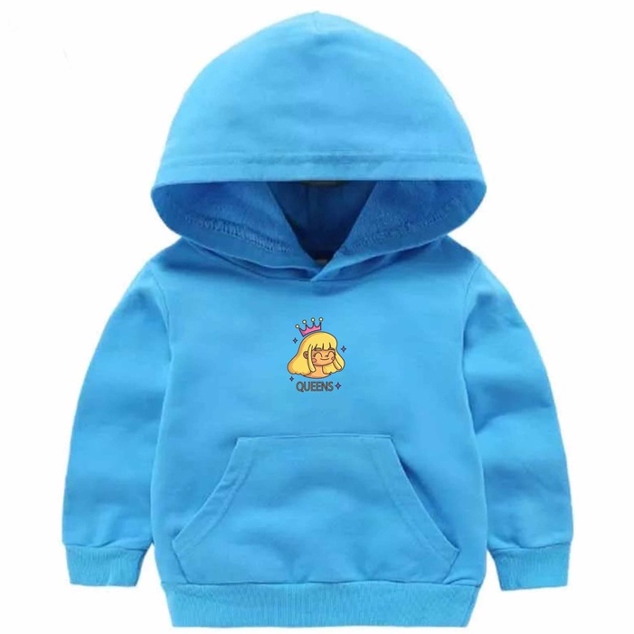 Hoodie Queens Anak Fleece Pakaian Anak