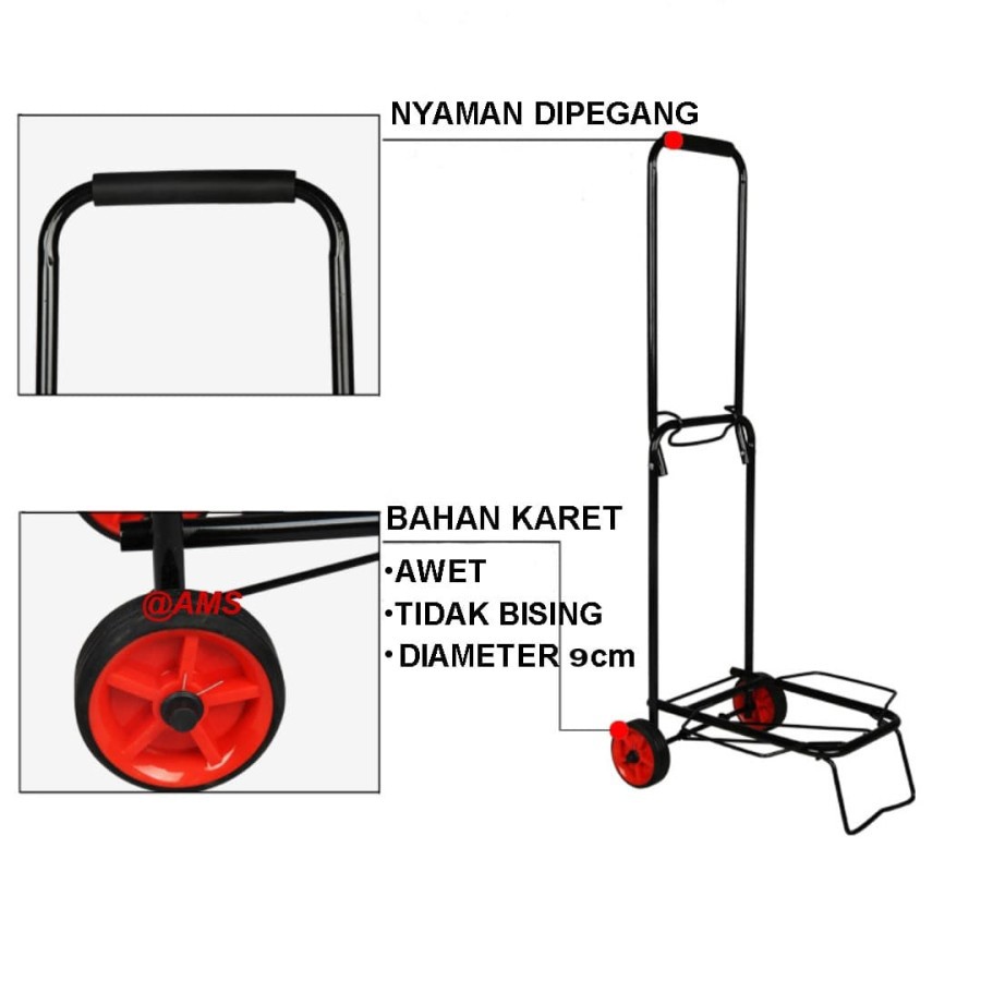 Troley Troli Lipat Bawa Aqua Galon Gas Dan Barang Serbaguna