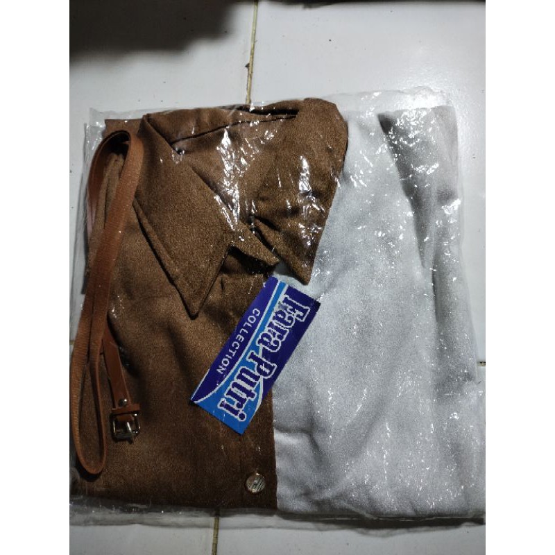 Kemeja Wanita Atasan Blouse Casual Polos Kombinasi Warna Motif Korean style Fashion Muslim 018-Coksu