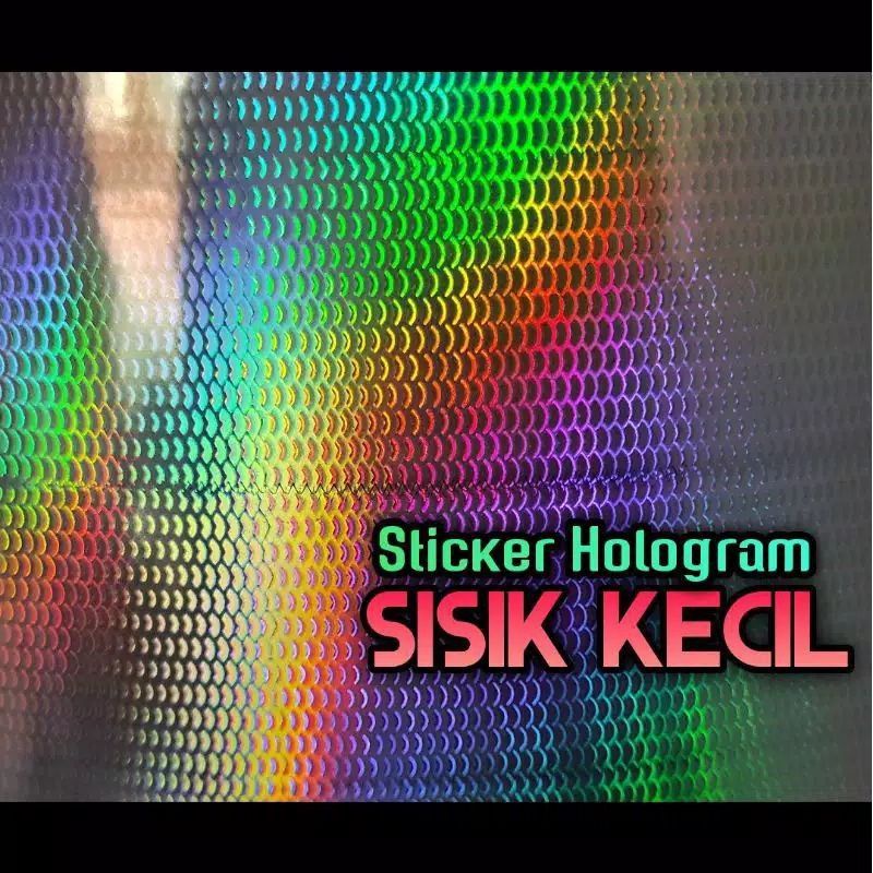 Stiker Hologram Sisik Ikan Kecil Metal Jig Lure