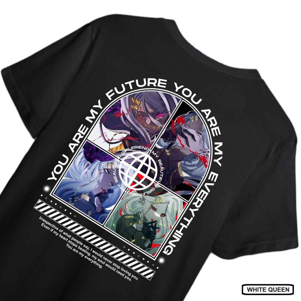 KAOS SORASAKI HINA BLUE ARCHIVE STREETWEAR -  T-SHIRT DESIGN STREETWEAR BLUE ARCHIVE SORASAKI HINA