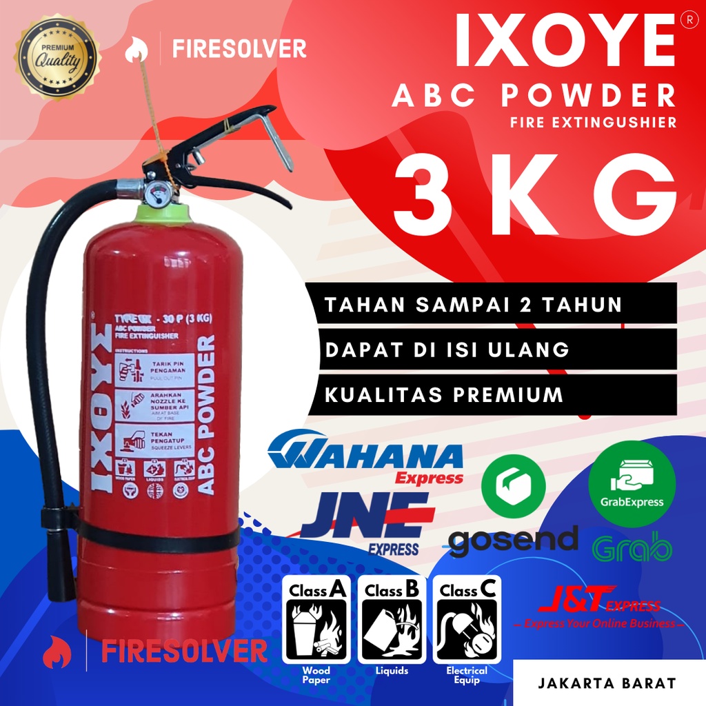 Alat Pemadam Kebakaran 3KG/APAR 3KG/Tabung Pemadam Api/IXOYE/Tabung Pemadam