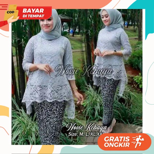 Satu Set Baju Kebayak Kartini Model Kekinian Pakaian Adat Untuk Foto Prewedding 1 Set Kebya Model Tr