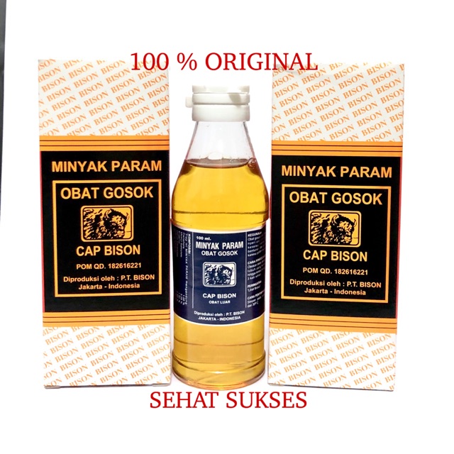 MINYAK PARAM ( OBAT GOSOK CAP BISON 100 ML )