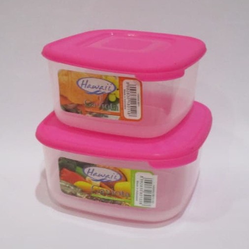 Hawaii Gaviota Set Kotak Makan / Sealware Set (8011-8012) S &amp; M / Toples Plastik/ Sealware / Food Container / Food Storage