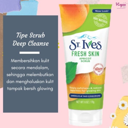 ST. Ives Fresh Skin Apricot Scrub/St Ives Oatmeal Scrub &amp; Mask/Pink Lemon/Green Tea Scrub St.Ives