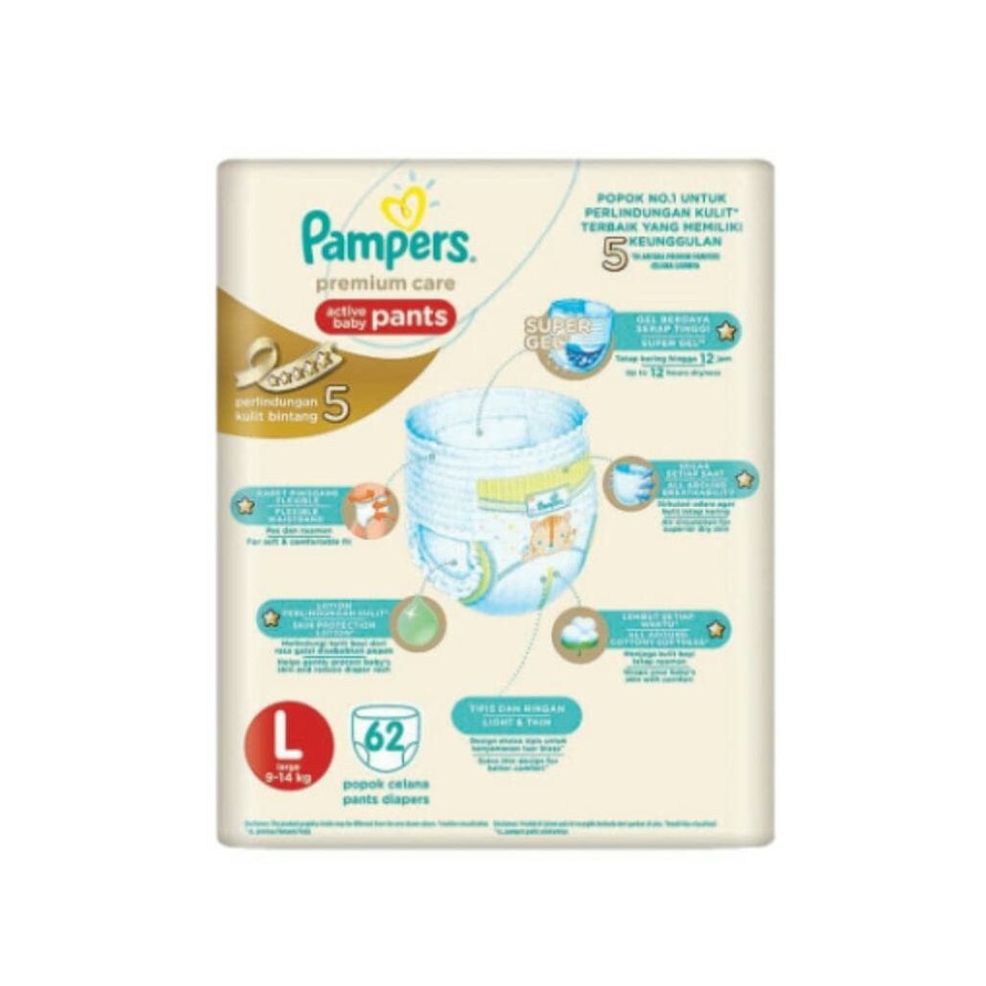 PROMO PAMPERS Premium Care Active Pants L62 /L 62 /L.62