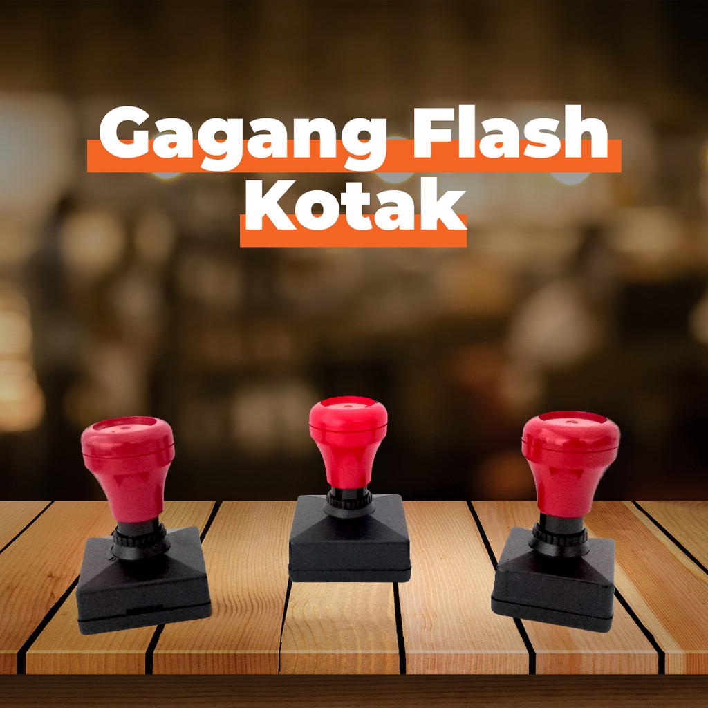 

Gagang Stempel Flash Persegi Kotak