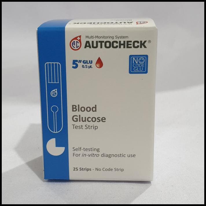 Jual Autocheck Blood Glucosa Strip Test Strip Gula Darah Autochek