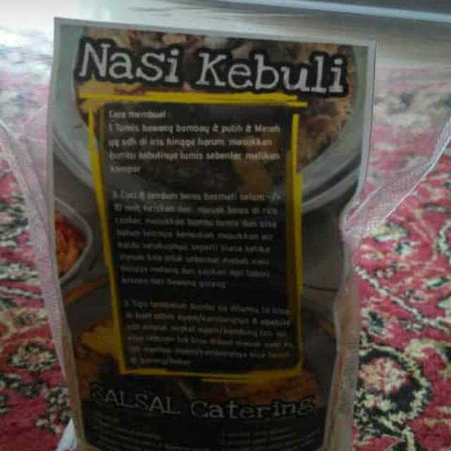 

Paket bumbu nasi kebuli 500g