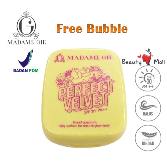 Madame Gie Perfect Velvet SPF 30 Two Way Cake - MakeUp Bedak Padat