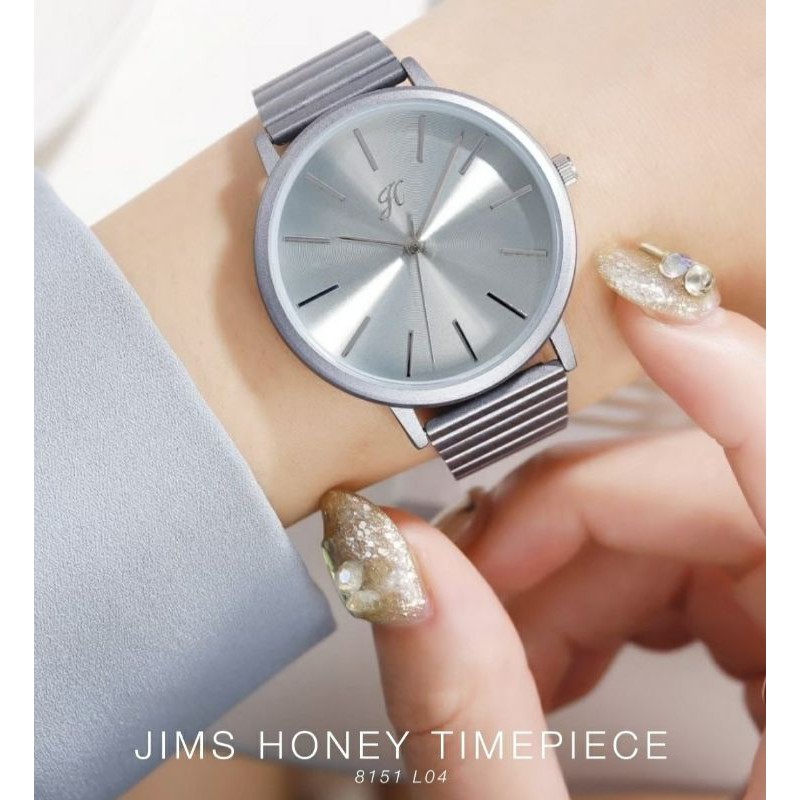 JIMS HONEY 8151 WATCH ORI JAM TANGAN WANITA STAINLESS ANTI AIR FASHION CEWE KOREA FREE EXCLUSIVE BOX