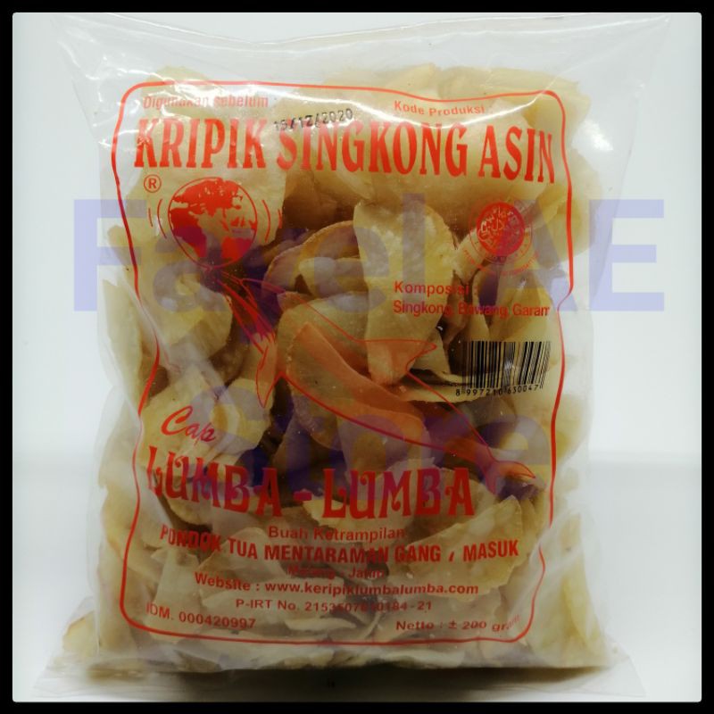 

(200grm) Kripik Singkong Lumba Malang Rasa Asin Keripik Lumba telo tela Makanan Enak