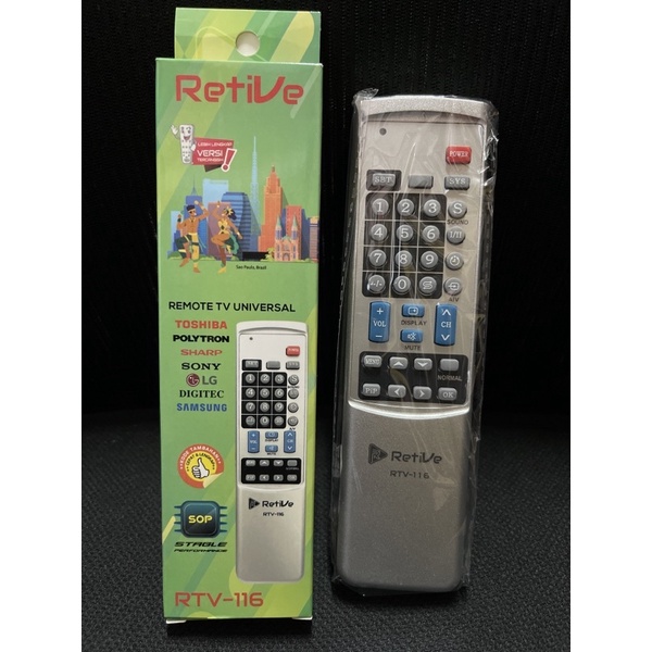 remot TV tabung universal retive RM-116RT akko star RM-106 CHUNGHOP RM-106 serba bisa