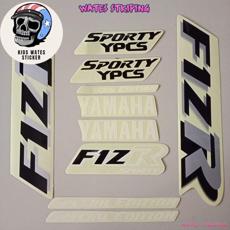 Striping Decal Polet Sticker yamaha fizr f1zr fiz r spesial edition marlboro silver kualitas terbaik