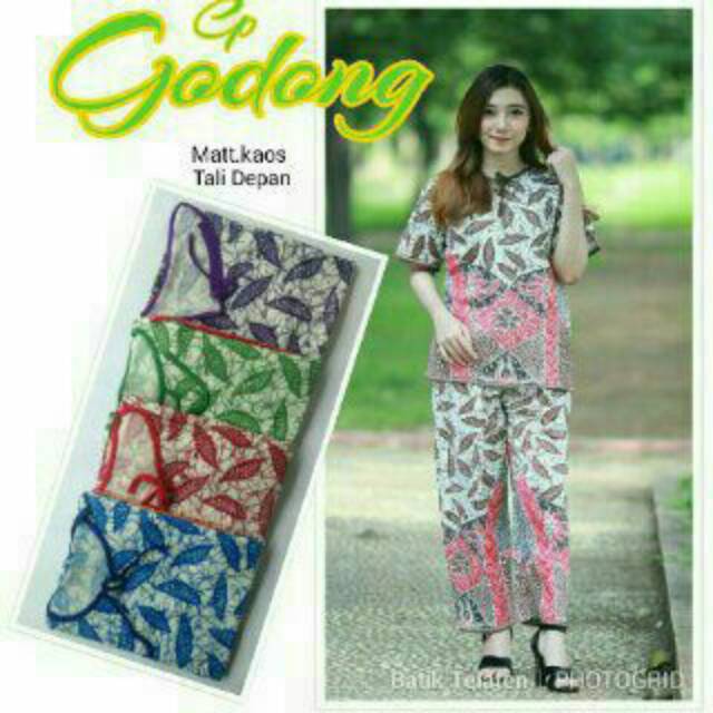 Setelan kaos batik cp godong