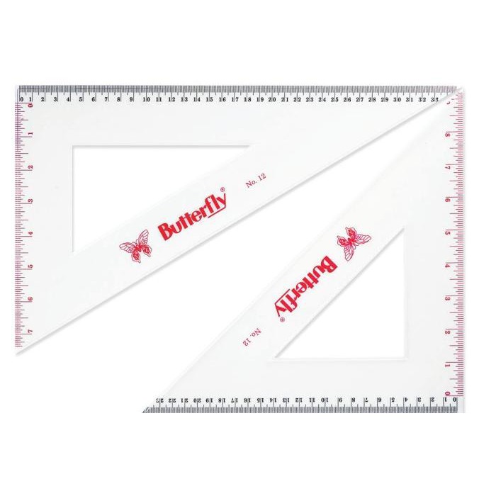 

Big Sale Set Penggaris Segitiga Butterfly No. 12 / BT - No. 12 Big Sale