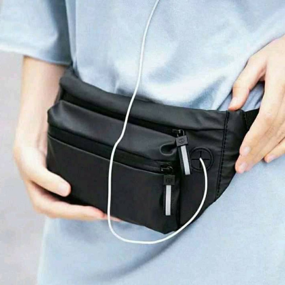 tas waterproft black, Tas Pinggang ,Tas Selempang ,Pria Tas Selempang