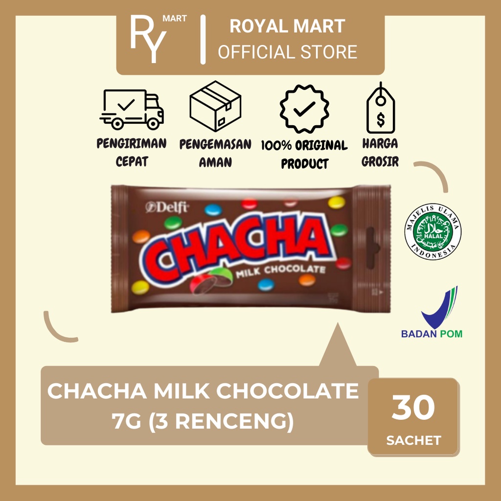 

Delfi Chacha Coklat Milk Chocolate 7G