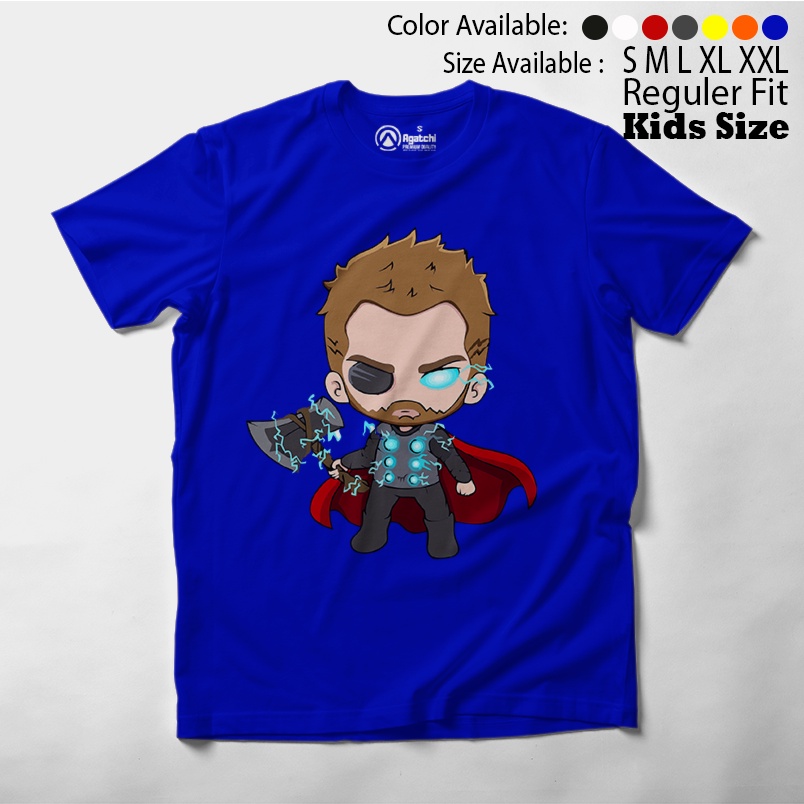 Baju Anak / Kaos Atasan Anak / Kids T Shirt Baby Marvel Chibi Kawaii Thor