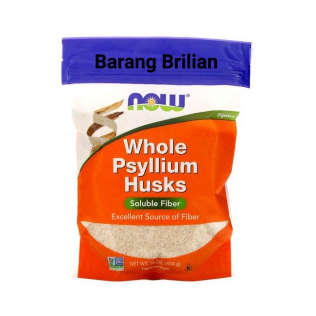 

Now Foods Whole Psyllium Husk soluble fiber Serat Larut 340 454 Gram