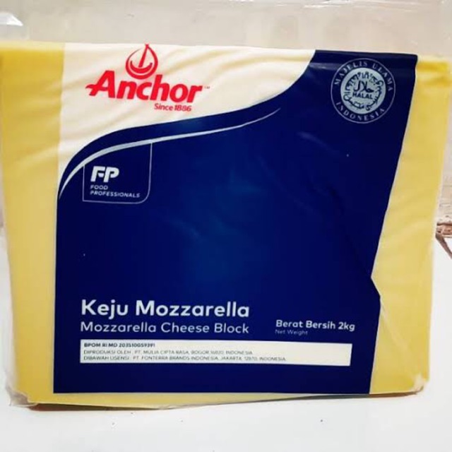 

Keju Mozzarella Anchor 2kg halal
